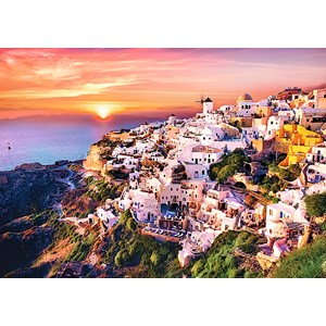 Trefl (10435) - "Sonnenuntergang über Santorini" - 1000 Teile Puzzle