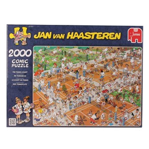 Jumbo (17075) - Jan van Haasteren: "The Tennis Court" - 2000 Teile Puzzle