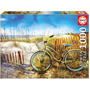 Educa (17657) - "Fahrrad in den Dünen" - 1000 Teile Puzzle