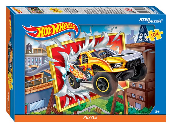 Step Puzzle (82148) - "Hot Wheels" - 104 Teile Puzzle