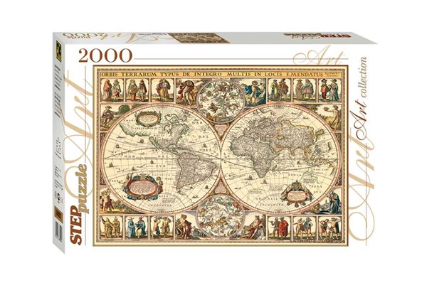 Step Puzzle (84003) - "Historische Weltkarte" - 2000 Teile Puzzle