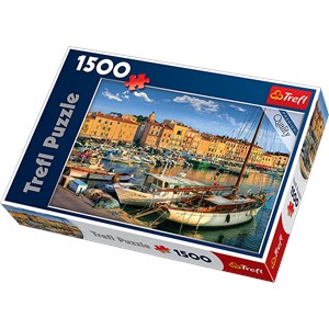 Trefl (26130) - "Alter Hafen in Saint-Tropez" - 1500 Teile Puzzle