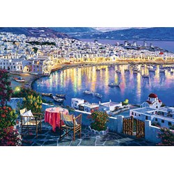 Trefl (26144) - "Mykonos bei Sonnenuntergang" - 1500 Teile Puzzle
