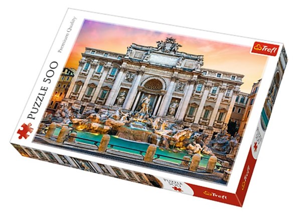 Trefl (37292) - "Trevi-Brunnen, Rom" - 500 Teile Puzzle