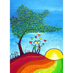 Grafika Kids (01715) - Anne Poire, Patrick Guallino: "Signes et Sillons de Bonheur" - 300 Teile Puzzle