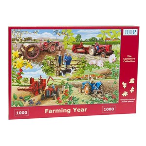 The House of Puzzles (4005) - "Farming Year" - 1000 Teile Puzzle