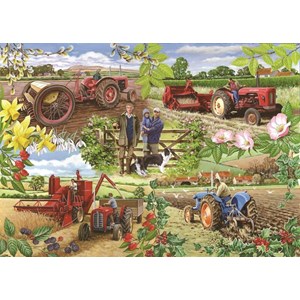 The House of Puzzles (4005) - "Farming Year" - 1000 Teile Puzzle
