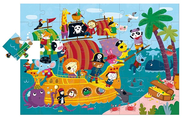 Ludattica (47222) - "Piraten" - 48 Teile Puzzle