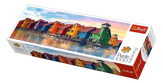 Trefl (29034) - "Bunte Häuser in Groningen" - 1000 Teile Puzzle