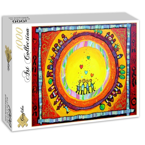 Grafika (00659) - Anne Poire, Patrick Guallino: "Portrait de Famille" - 1000 Teile Puzzle