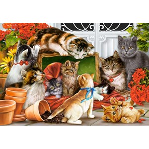 Castorland (C-151639) - "Spielende Katzenkinder" - 1500 Teile Puzzle