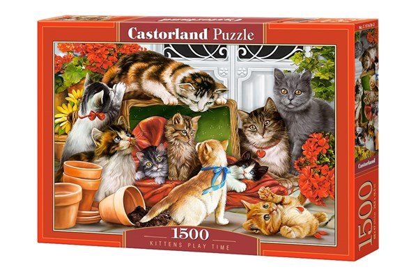 Castorland (C-151639) - "Spielende Katzenkinder" - 1500 Teile Puzzle