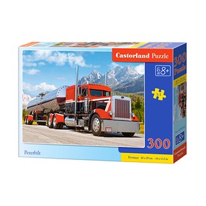 Castorland (B-030033) - "Roter Truck mit Auflieger" - 300 Teile Puzzle