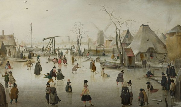PuzzelMan (733) - Hendrick Avercamp: "On the Ice" - 1000 Teile Puzzle