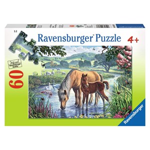 Ravensburger (09617) - Steve Crisp: "Mother and Foal" - 60 Teile Puzzle