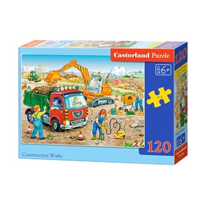 Castorland (B-13180) - "Baustelle" - 120 Teile Puzzle