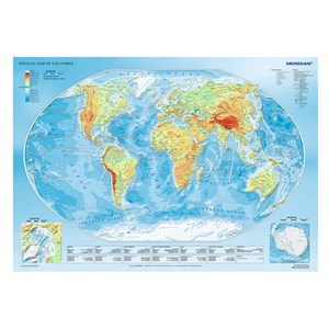 Trefl (10463) - "Physische Weltkarte" - 1000 Teile Puzzle