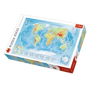 Trefl (10463) - "Physische Weltkarte" - 1000 Teile Puzzle