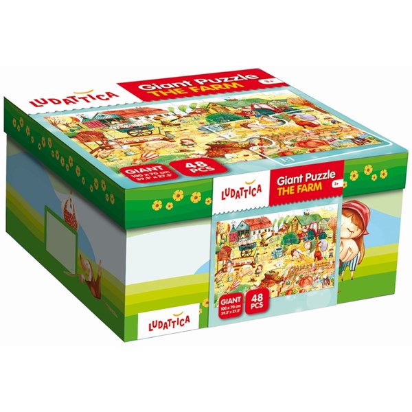 Ludattica (52479) - "Farmyard Friends" - 48 Teile Puzzle