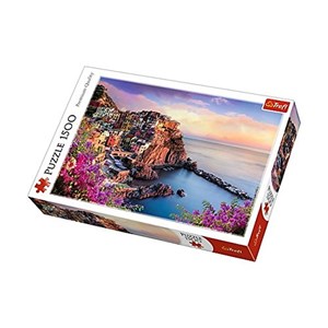 Trefl (26137) - "Manarola im Sonnenuntergang" - 1500 Teile Puzzle