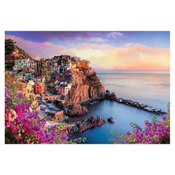 Trefl (26137) - "Manarola im Sonnenuntergang" - 1500 Teile Puzzle
