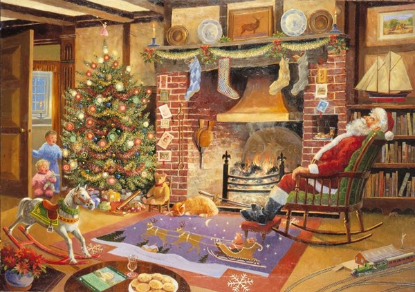 The House of Puzzles (1158) - "Christmas Collectors Edition No.1, Caught Napping" - 1000 Teile Puzzle
