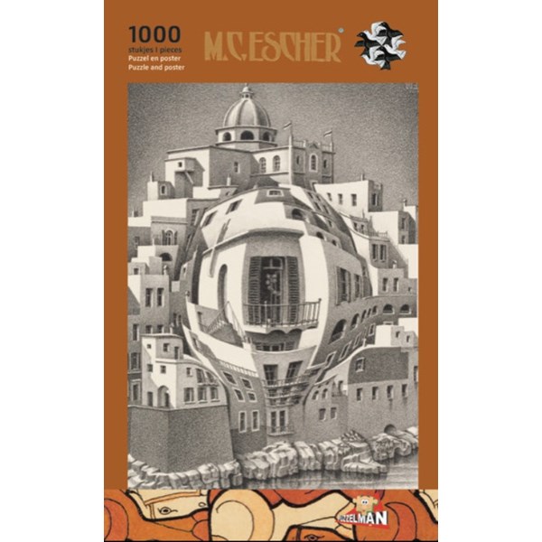 PuzzelMan (864) - M. C. Escher: "Balcon" - 1000 Teile Puzzle