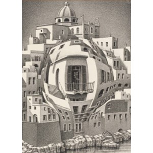 PuzzelMan (864) - M. C. Escher: "Balcon" - 1000 Teile Puzzle