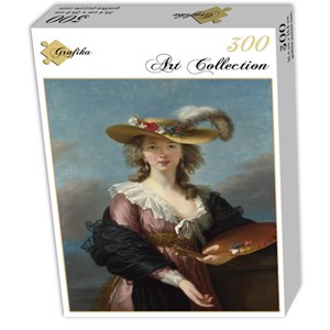 Grafika (02173) - Élisabeth Vigée Le Brun: "Self-portrait in a Straw Hat, 1782" - 300 Teile Puzzle