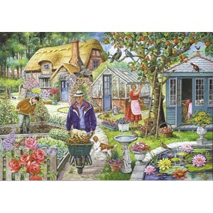 The House of Puzzles (2391) - "Find the Differences No.1, In The Garden" - 1000 Teile Puzzle