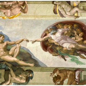 Grafika (00728) - Michelangelo: "Michelangelo, 1508-1512" - 1500 Teile Puzzle
