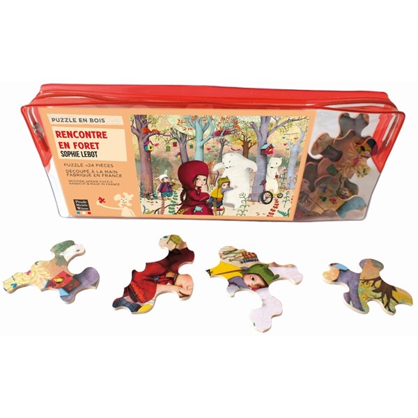 Puzzle Michele Wilson (W308-24) - "Treffen im Wald" - 24 Teile Puzzle