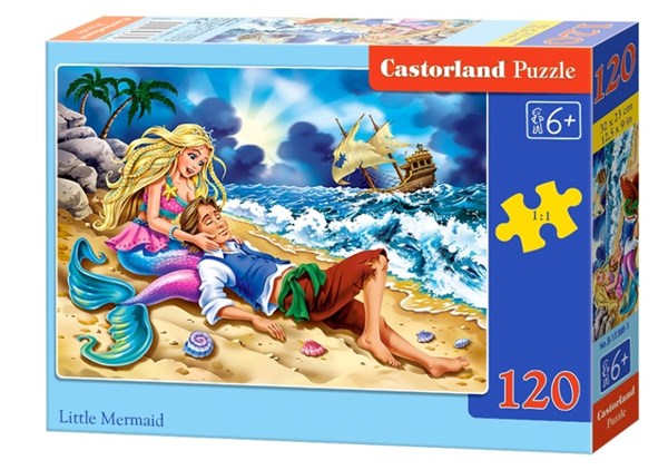 Castorland (B-13388) - "Die kleine Meerjungfrau" - 120 Teile Puzzle