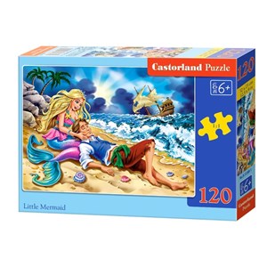 Castorland (B-13388) - "Die kleine Meerjungfrau" - 120 Teile Puzzle