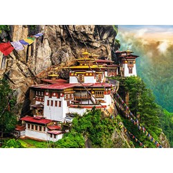 Trefl (27092) - "Tigernest-Kloster, Bhutan" - 2000 Teile Puzzle