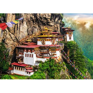 Trefl (27092) - "Tigernest-Kloster, Bhutan" - 2000 Teile Puzzle