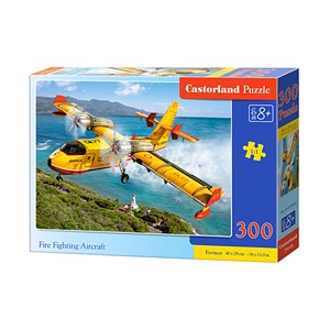 Castorland (B-030026) - "Feuerlöschflugzeug im Einsatz" - 300 Teile Puzzle