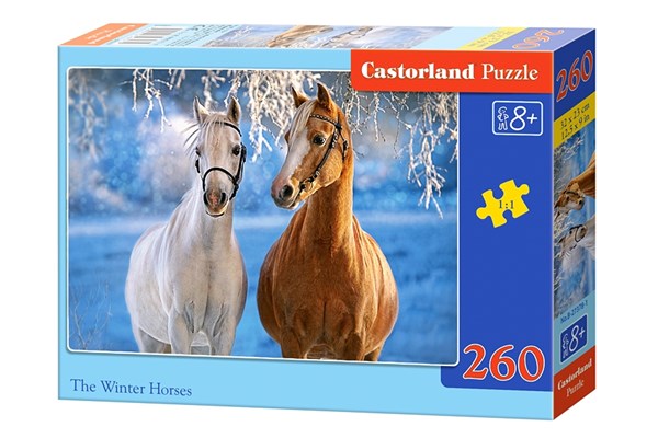 Castorland (B-27378) - "Süße Pferde im Winter" - 260 Teile Puzzle