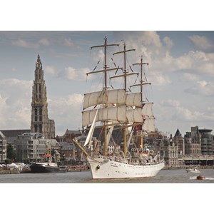 PuzzelMan (405) - "Belgien, Antwerpen" - 1000 Teile Puzzle