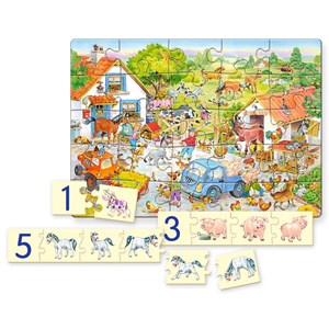 Castorland (E-128) - "Auf dem Bauernhof" - 25 Teile Puzzle