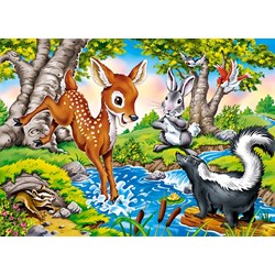 Castorland (B-27446) - "Forest Animals" - 260 Teile Puzzle