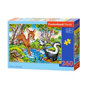 Castorland (B-27446) - "Forest Animals" - 260 Teile Puzzle