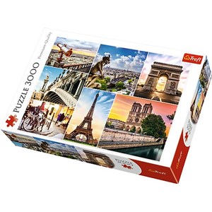 Trefl (33065) - "Pariser Magie, Collage" - 3000 Teile Puzzle