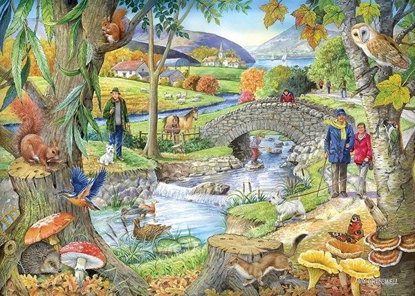 The House of Puzzles (2322) - "Riverside Walk" - 1000 Teile Puzzle