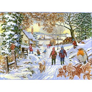The House of Puzzles (4388) - "Snowy Walk" - 500 Teile Puzzle