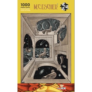 PuzzelMan (863) - M. C. Escher: "Different World" - 1000 Teile Puzzle