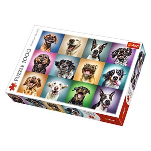 Trefl (10462) - "Lustige Hundeporträts" - 1000 Teile Puzzle