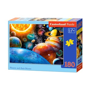 Castorland (B-018345) - "Planeten und Monde" - 180 Teile Puzzle