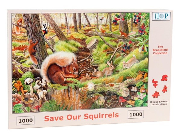 The House of Puzzles (3688) - "Save Our Squirrels" - 1000 Teile Puzzle