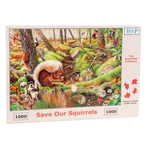 The House of Puzzles (3688) - "Save Our Squirrels" - 1000 Teile Puzzle